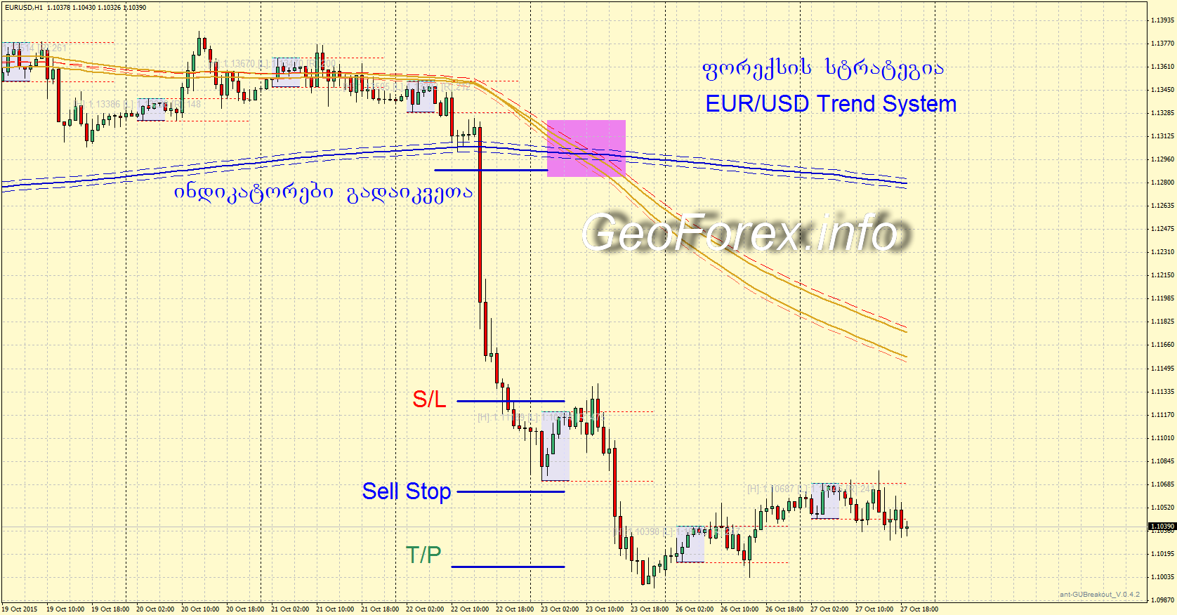 ფორექსის სტრატეგია „EUR/USD Trend System“